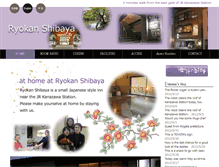 Tablet Screenshot of en.ryokanshibaya.com